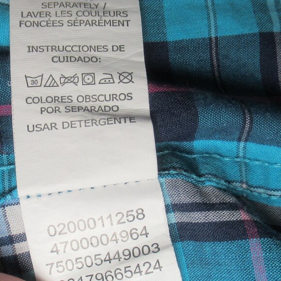 Chaps Easy Care Plaid Button-Down Shirt | Size L - Picture 10 of 11